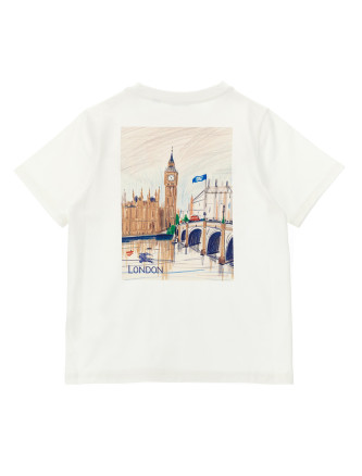 Футболка BURBERRY 'Cedar London' (8127206CHALKWHITE) #