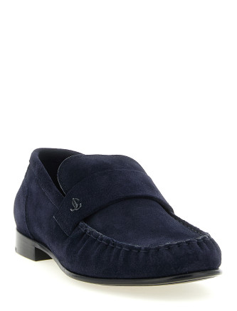 Лоферы JIMMY CHOO 'Ellis' (ELLISLOAFERFSUEMARINE) #