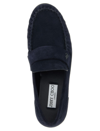 Лоферы JIMMY CHOO 'Ellis' (ELLISLOAFERFSUEMARINE) #