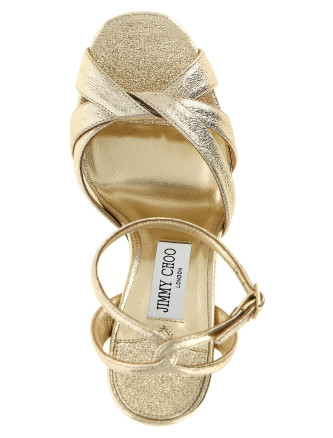 Босоножки на высоком каблуке JIMMY CHOO 'Kove' (KOVE120DXBPLATINUM) #
