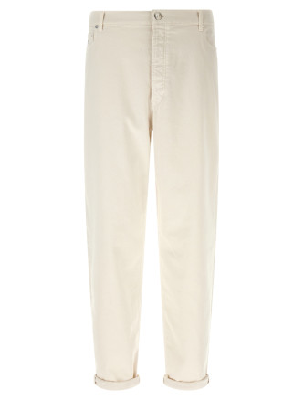 Джинсы BRUNELLO CUCINELLI Garment-dyed denim jeans