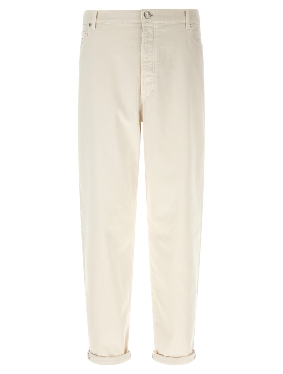 Джинсы BRUNELLO CUCINELLI Garment-dyed denim jeans (M277PO2090C7007) #1