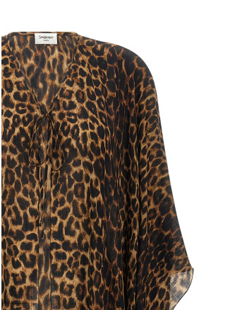 Накидка SAINT LAURENT Caftnao Animalier (8730603Y2009760) #
