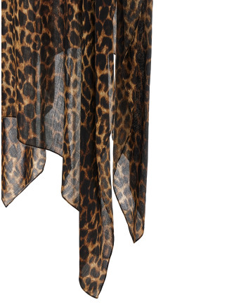 Накидка SAINT LAURENT Caftnao Animalier (8730603Y2009760) #