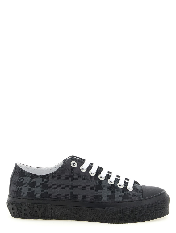 Кроссовки BURBERRY Check print sneakers (8130255LEADGREYIPCHECK) #1