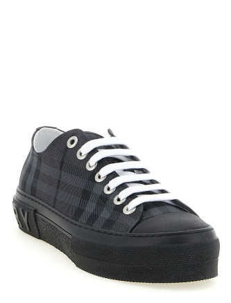 Кроссовки BURBERRY Check print sneakers (8130255LEADGREYIPCHECK) #