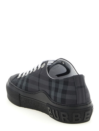 Кроссовки BURBERRY Check print sneakers (8130255LEADGREYIPCHECK) #
