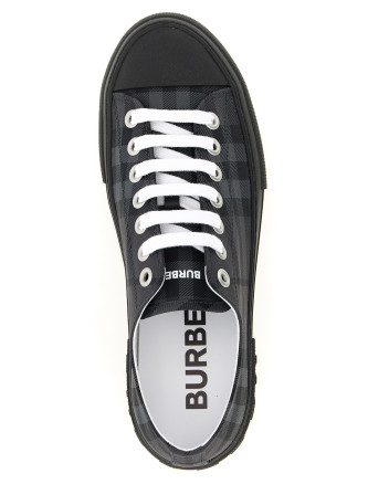 Кроссовки BURBERRY Check print sneakers (8130255LEADGREYIPCHECK) #