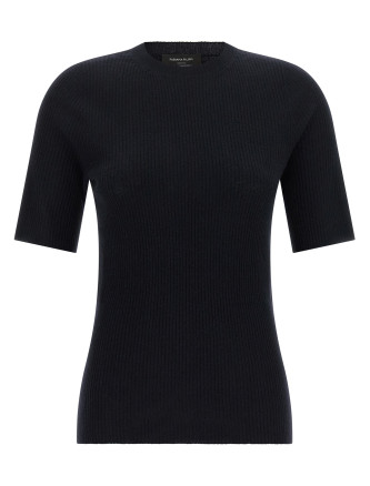 Футболка FABIANA FILIPPI Ribbed knit t-shirt