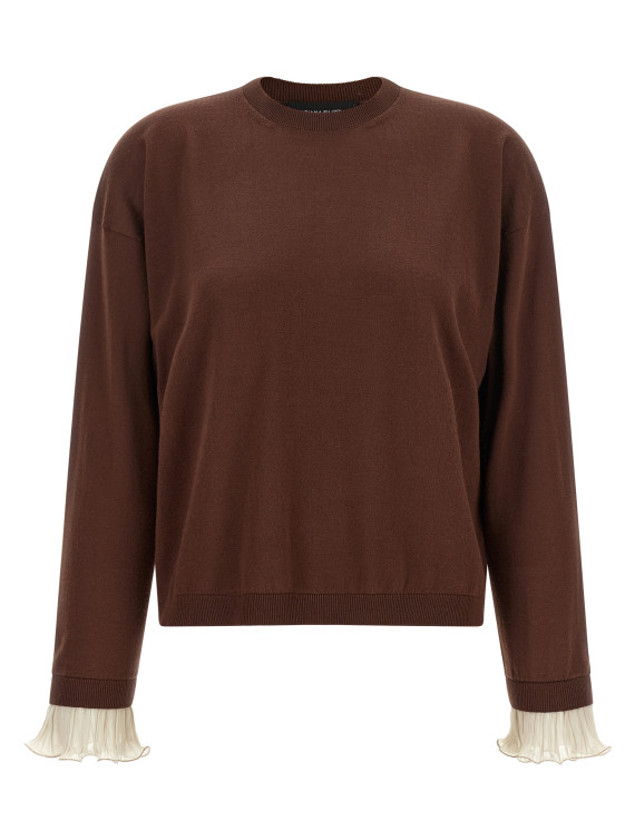 Свитер, кардиган FABIANA FILIPPI Pleated Cuffs Sweater (MAD216F385M3451269) #1