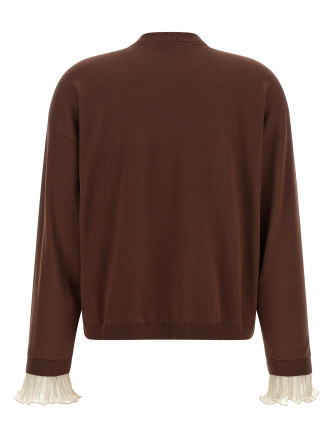 Свитер, кардиган FABIANA FILIPPI Pleated Cuffs Sweater (MAD216F385M3451269) #