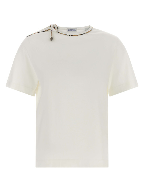 Футболка BURBERRY 'Frankie Bow' (8127210CHALK) #1
