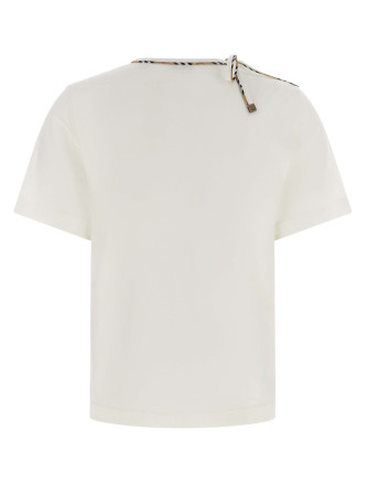 Футболка BURBERRY 'Frankie Bow' (8127210CHALK) #
