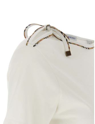 Футболка BURBERRY 'Frankie Bow' (8127210CHALK) #