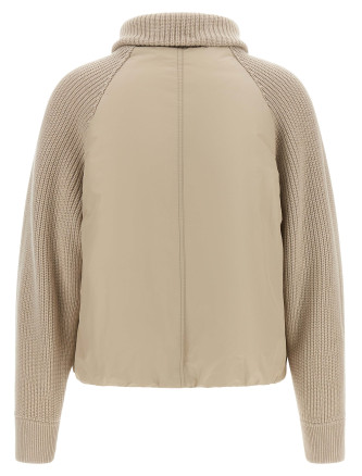 Пуховик BRUNELLO CUCINELLI Knit insert down jacket (MH5257294PC018) #