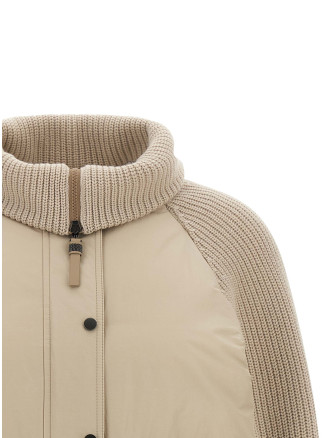 Пуховик BRUNELLO CUCINELLI Knit insert down jacket (MH5257294PC018) #