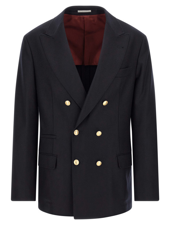 Блейзер BRUNELLO CUCINELLI Double-breasted blazer (M038P7BPDGC331) #1
