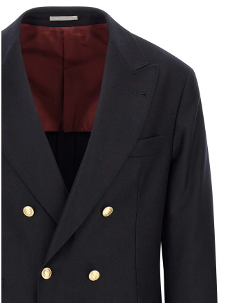 Блейзер BRUNELLO CUCINELLI Double-breasted blazer (M038P7BPDGC331) #