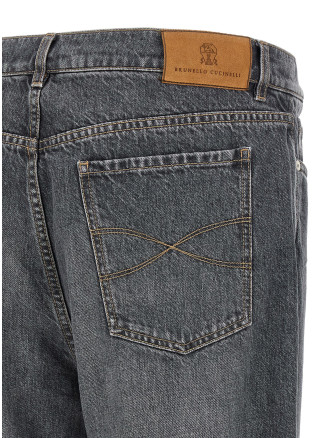 Джинсы BRUNELLO CUCINELLI Jeans denim Greyscale (M229PO2090C1473) #