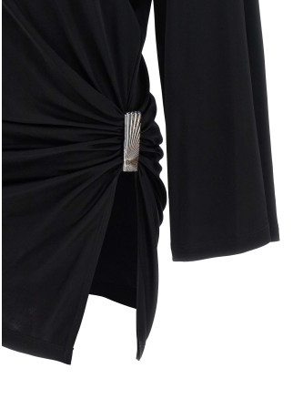 Мини THE ATTICO Metallic detail dress (261WCA00453VVV107AA100) #