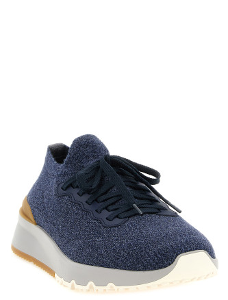 Кроссовки BRUNELLO CUCINELLI Jacquard knit sneakers (MZUWLBO253COU50) #