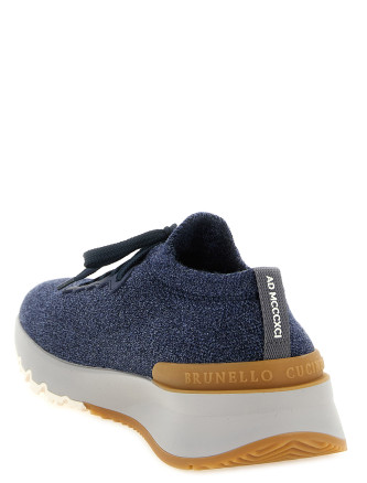 Кроссовки BRUNELLO CUCINELLI Jacquard knit sneakers (MZUWLBO253COU50) #