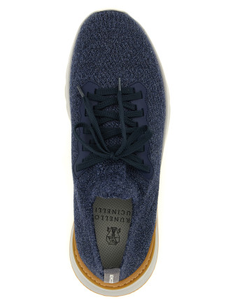 Кроссовки BRUNELLO CUCINELLI Jacquard knit sneakers (MZUWLBO253COU50) #