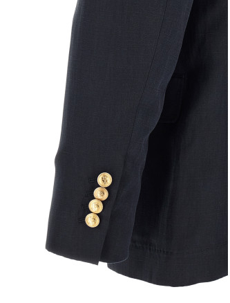 Блейзер BRUNELLO CUCINELLI Silk twill and linen délavé blazer (MR4787BPDGC1021) #