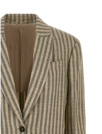 Пенжак, костюм BRUNELLO CUCINELLI Striped blazer (MH5197290C420) #