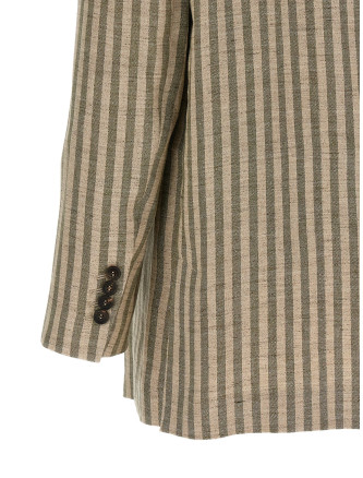 Пенжак, костюм BRUNELLO CUCINELLI Striped blazer (MH5197290C420) #