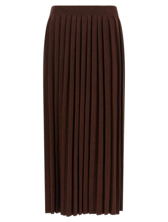 Миди FABIANA FILIPPI Knitted pleated skirt (GND216F339D2301269) #1