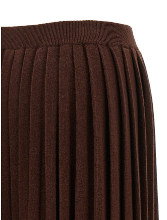 Миди FABIANA FILIPPI Knitted pleated skirt (GND216F339D2301269) #