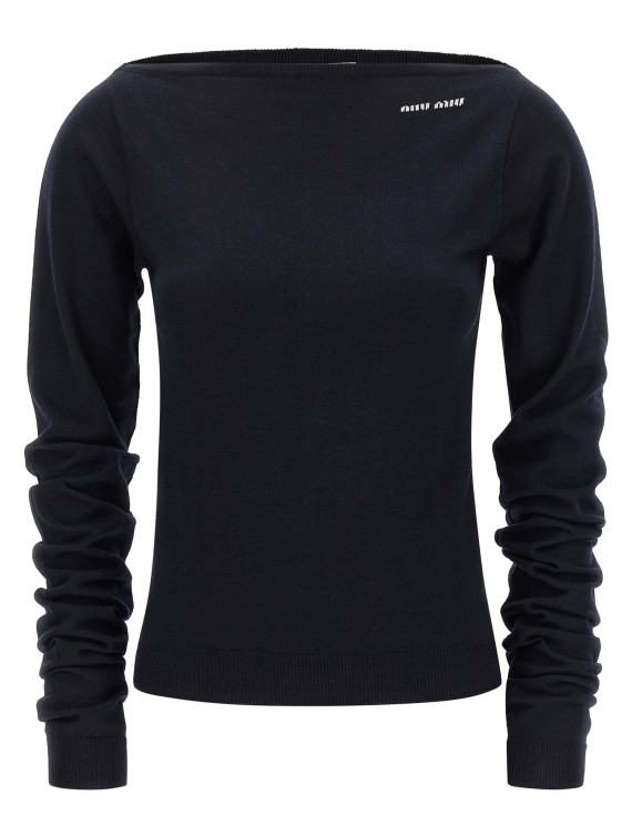 Свитер, кардиган MIU Boat neckline sweater (MMLA85SOOO16WSF0008) #1
