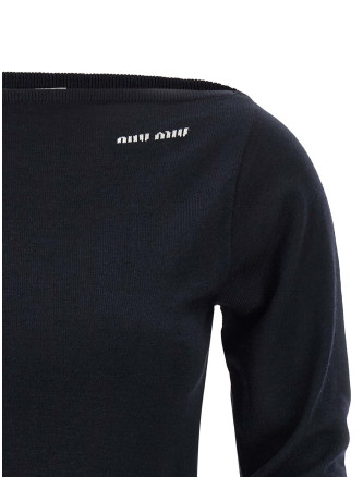 Свитер, кардиган MIU Boat neckline sweater (MMLA85SOOO16WSF0008) #