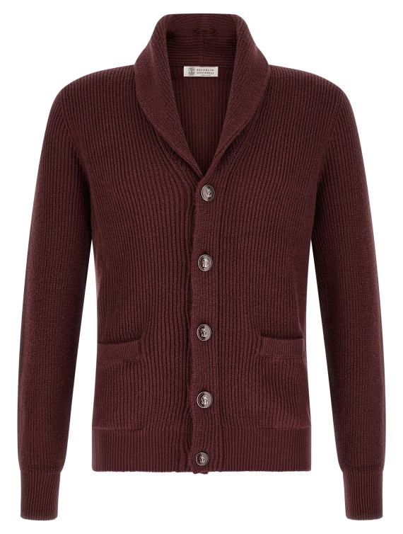Свитер, кардиган BRUNELLO CUCINELLI Malfilé cotton cardigan (MNI709706C9763) #1