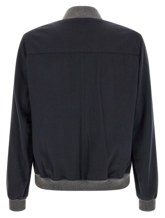 Куртка-бомбер BRUNELLO CUCINELLI Light flannel bomber jacket (MV4216550CZ170) #
