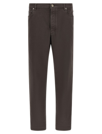 Джинсы BRUNELLO CUCINELLI Garment-dyed denim jeans