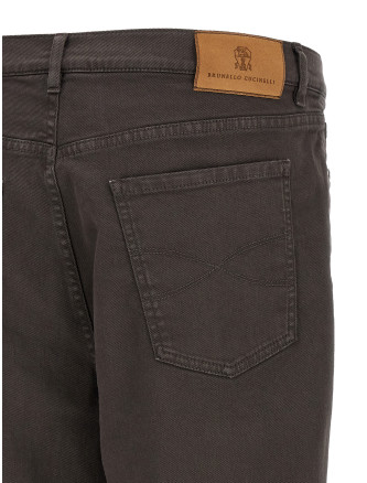 Джинсы BRUNELLO CUCINELLI Garment-dyed denim jeans (M277PO2090C7517) #