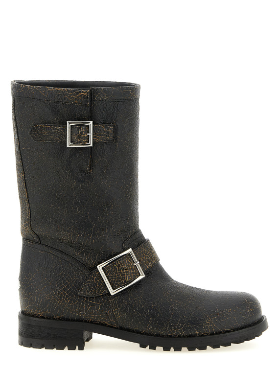 Ботильоны JIMMY CHOO 'Biker Mid' (BIKERMIDCTHBLACKTOFFEE) #1