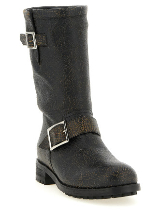 Ботильоны JIMMY CHOO 'Biker Mid' (BIKERMIDCTHBLACKTOFFEE) #