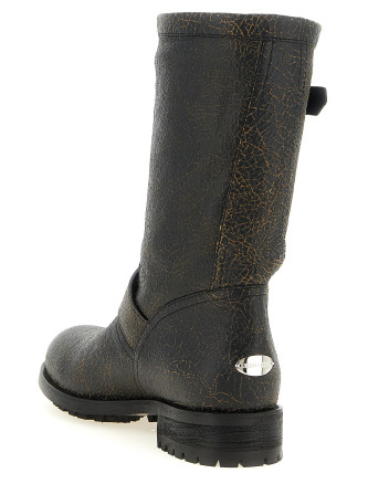 Ботильоны JIMMY CHOO 'Biker Mid' (BIKERMIDCTHBLACKTOFFEE) #