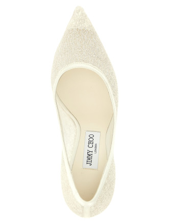 Высокие каблуки JIMMY CHOO 'Love' (LOVE85DLZIVORY) #