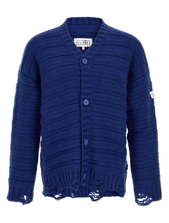 Свитер, кардиган MM6 MAISON MARGIELA Distressed wool cardigan