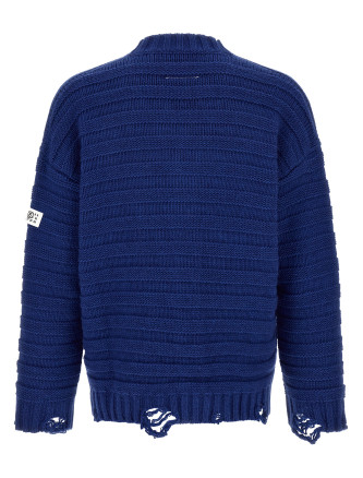 Свитер, кардиган MM6 MAISON MARGIELA Distressed wool cardigan (SH0HP0005M13040483) #