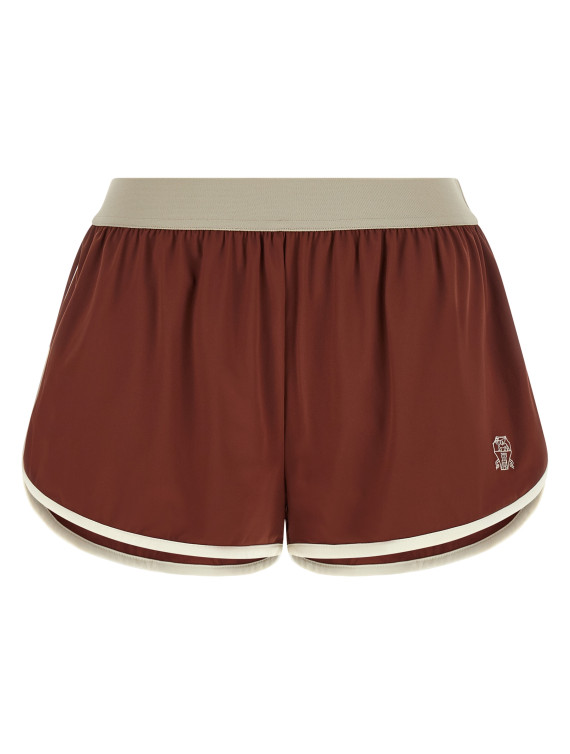 Бермуды, шорты BRUNELLO CUCINELLI Techno jersey shorts (MQ965EU999C9093) #1