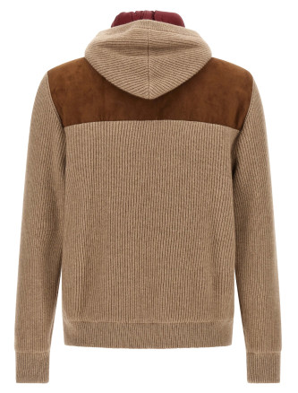 Бомбер күртеше BRUNELLO CUCINELLI Suede and cashmere bomber jacket (MPCLF2053CIW19) #