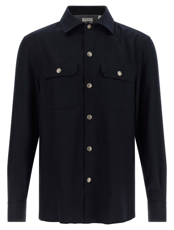 Рубашка, блузка BRUNELLO CUCINELLI Flannel overshirt (MY6660721C160) #1
