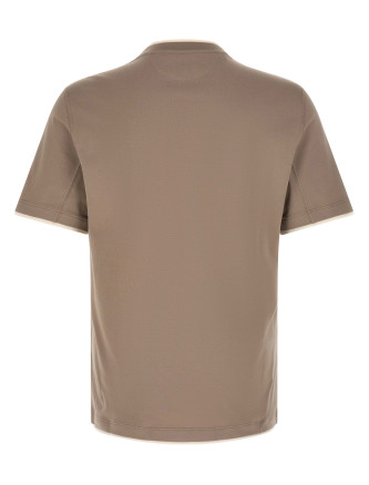 Футболка BRUNELLO CUCINELLI Double layer t-shirt (M0B137427COA08) #
