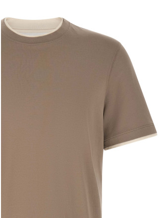 Футболка BRUNELLO CUCINELLI Double layer t-shirt (M0B137427COA08) #