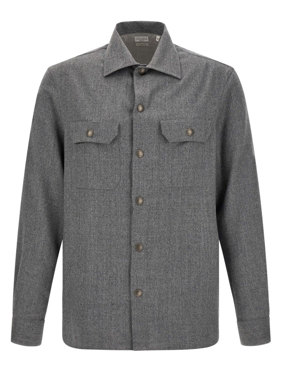 Рубашка, блузка BRUNELLO CUCINELLI Flannel overshirt (MY6660721C002) #1